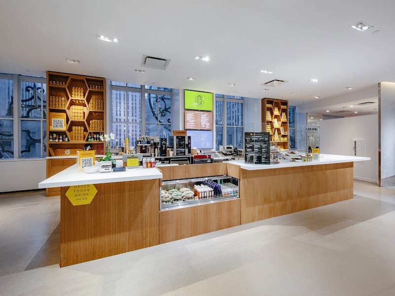 Honeybrains at Saks in New York City, specialty coffee cafe