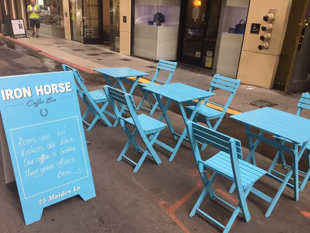 Iron Horse Coffee Shop in San Francisco, specialty coffee cafe