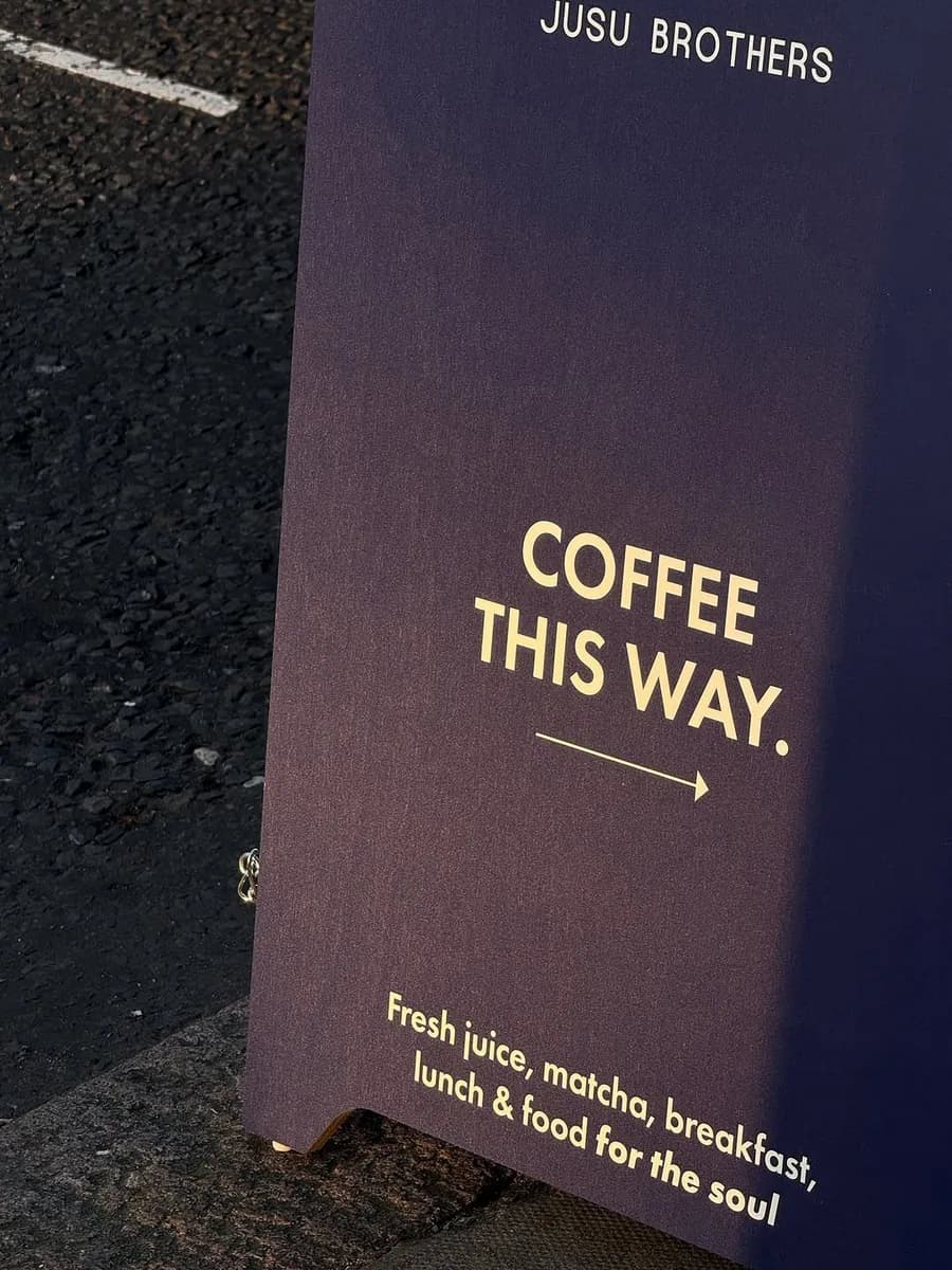Jusu Brothers in London, specialty coffee cafe