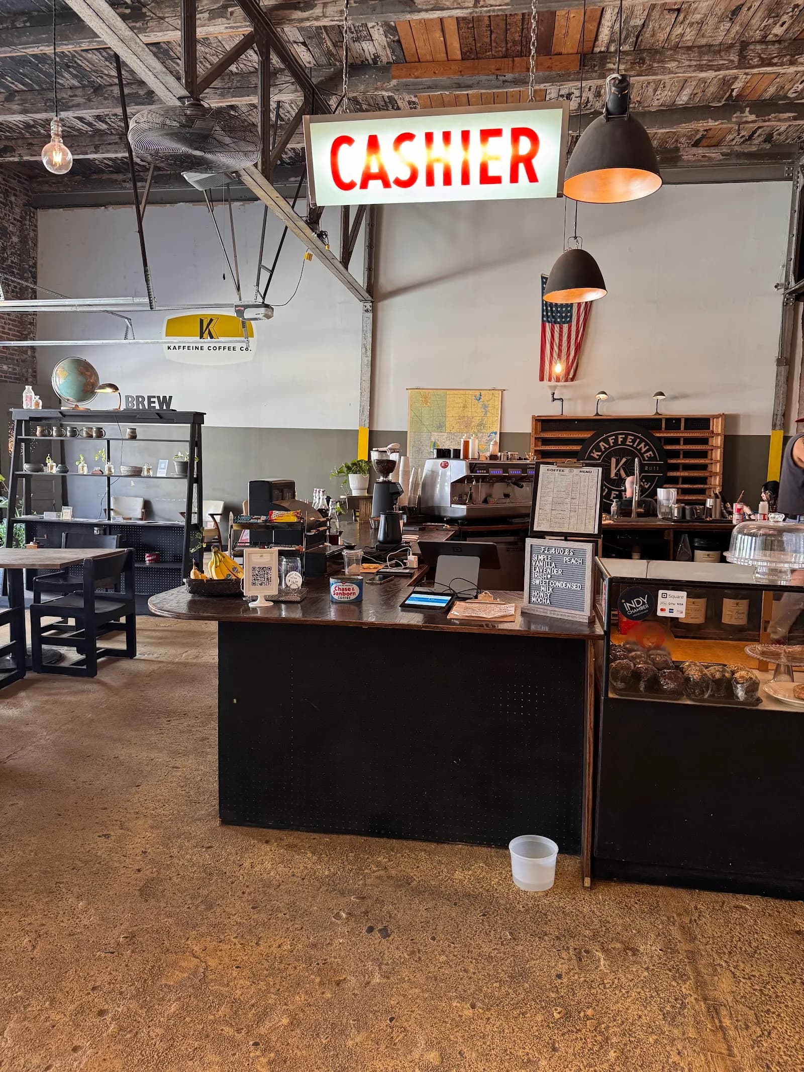Kaffeine Coffee Co. in Indianapolis, specialty coffee cafe