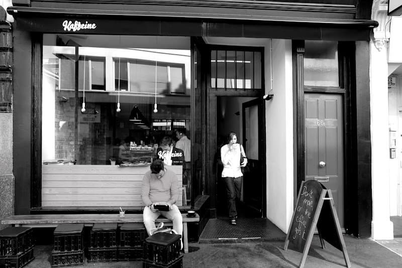 Kaffeine in London, specialty coffee cafe