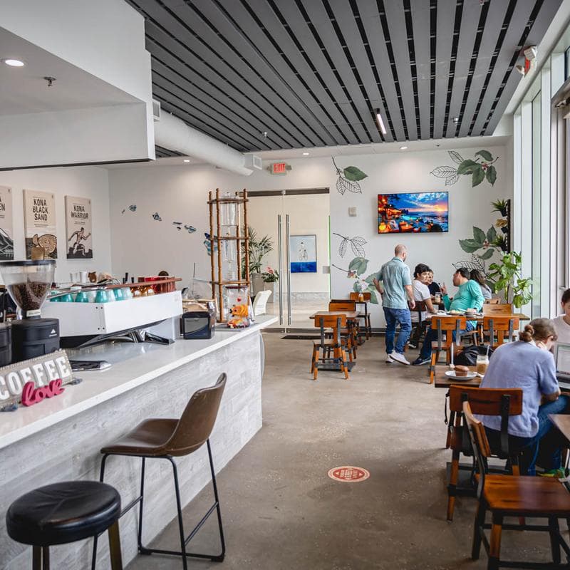 Kona Roastery in Houston, specialty coffee cafe