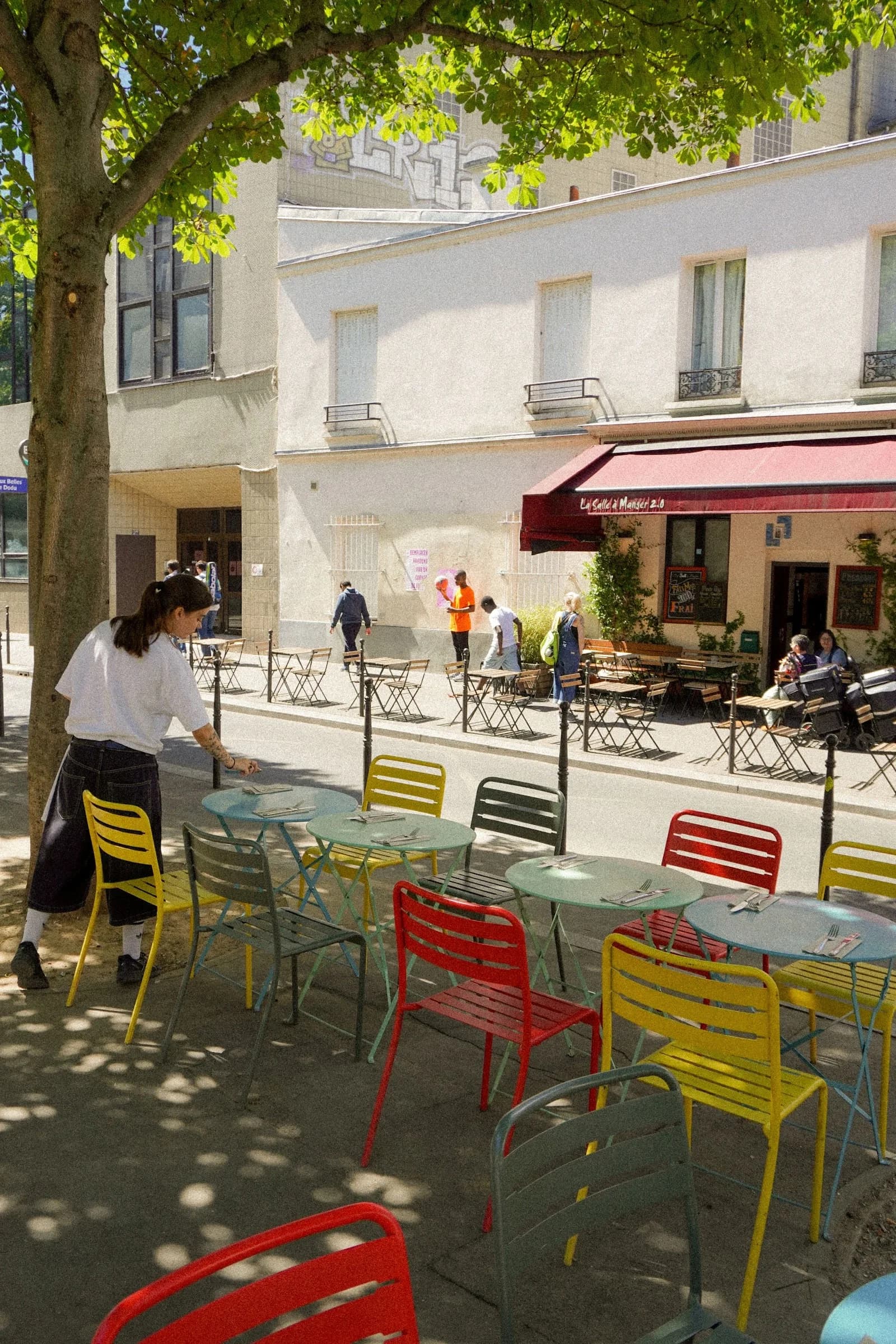 La Fontaine de Belleville in Paris, specialty coffee cafe
