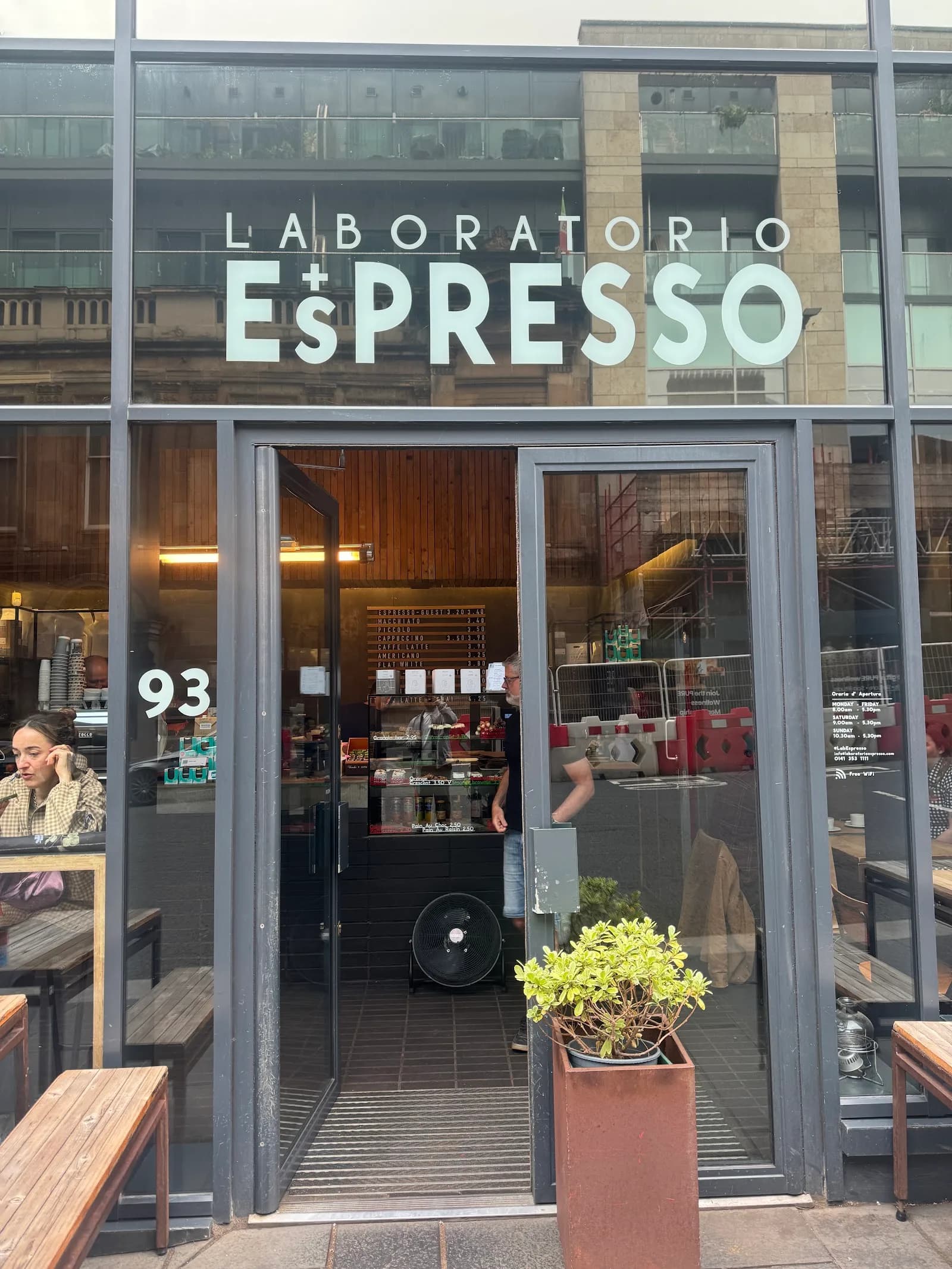 Laboratorio Espresso in Glasgow, specialty coffee cafe