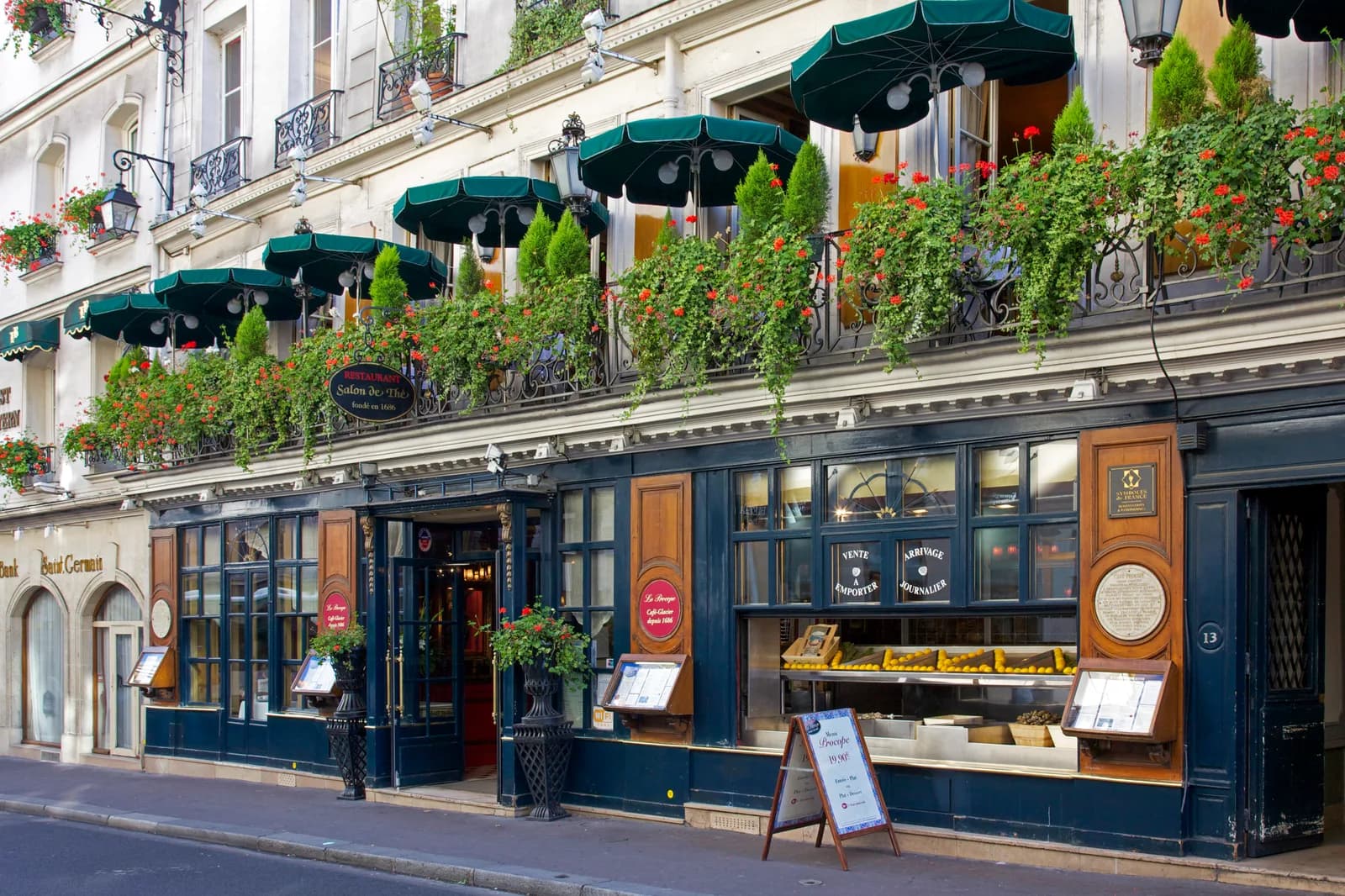 Le Procope in Paris, specialty coffee cafe