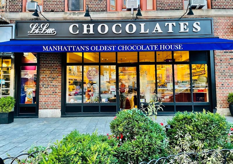Li-Lac Chocolates in New York City, specialty coffee cafe