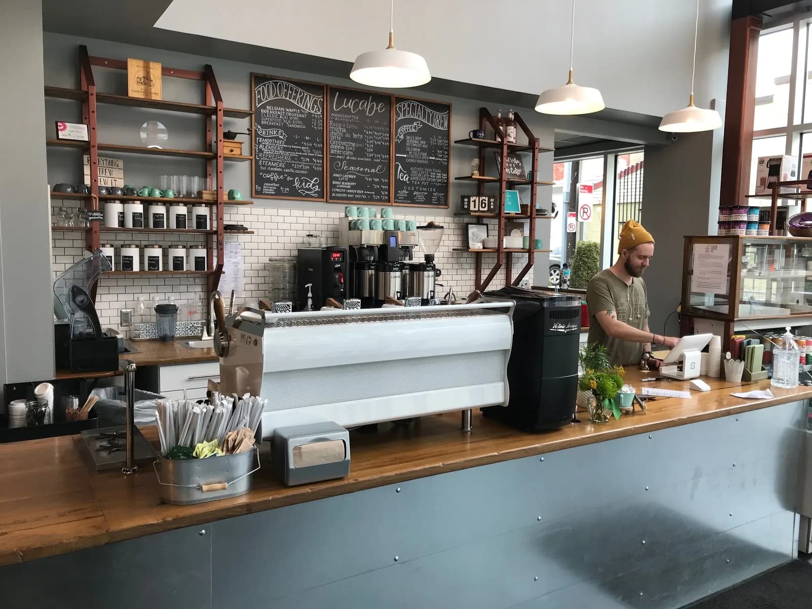 Lucabe Coffee Co. in Columbus, specialty coffee cafe