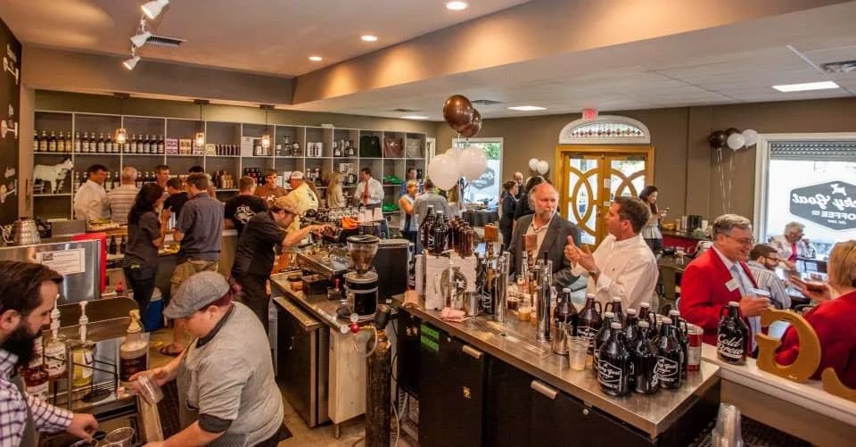 Lucky Goat Coffee in Tallahassee, specialty coffee cafe
