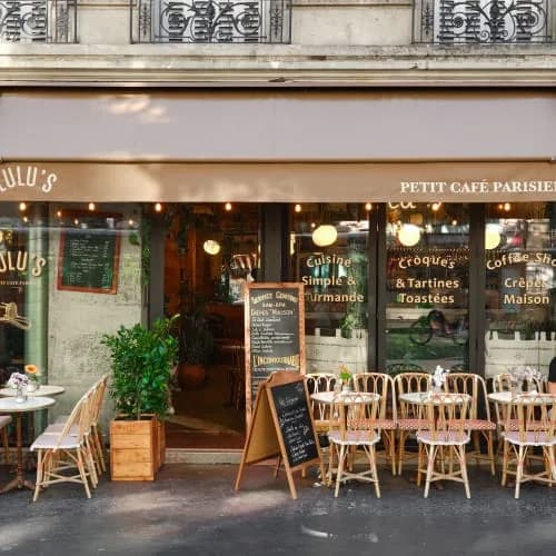 Lulu's in Paris, specialty coffee cafe