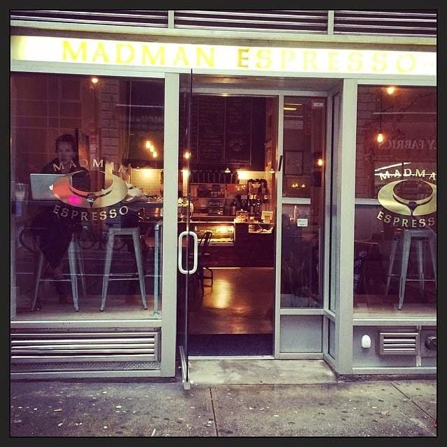 Madman Espresso in New York City, specialty coffee cafe