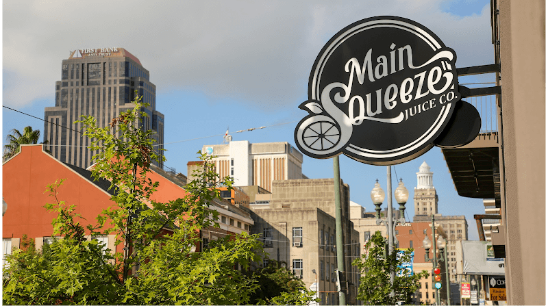 Main Squeeze Juice Co. in New Orleans, specialty coffee cafe