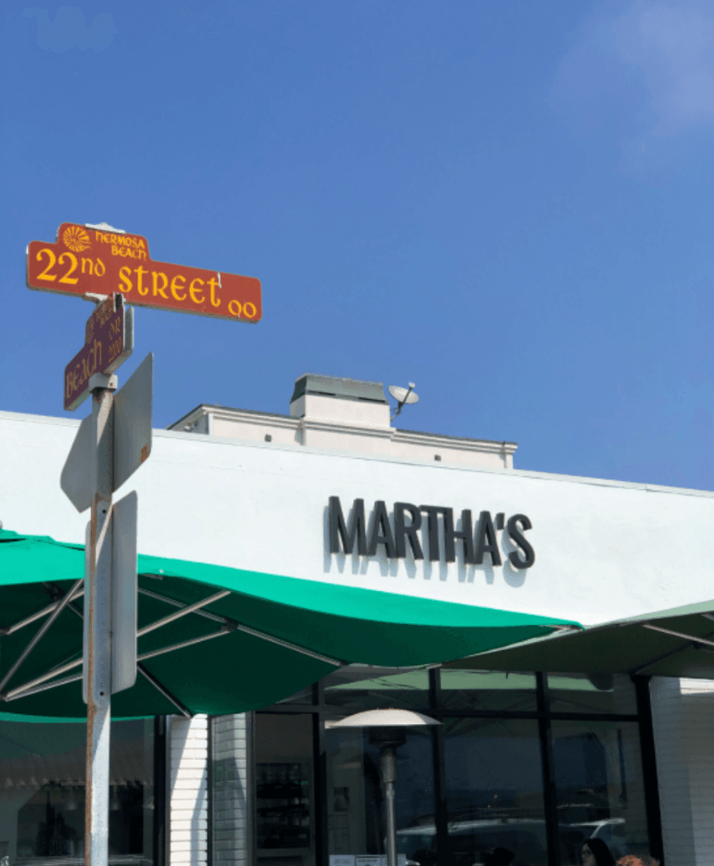 Martha’s Hermosa Beach in Los Angeles, specialty coffee cafe