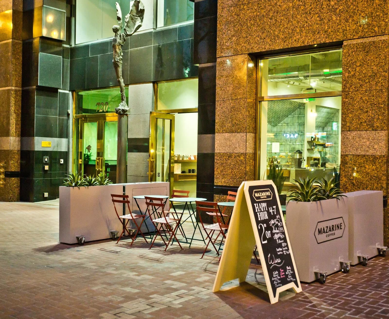 Mazarine Coffee in San Francisco, specialty coffee cafe
