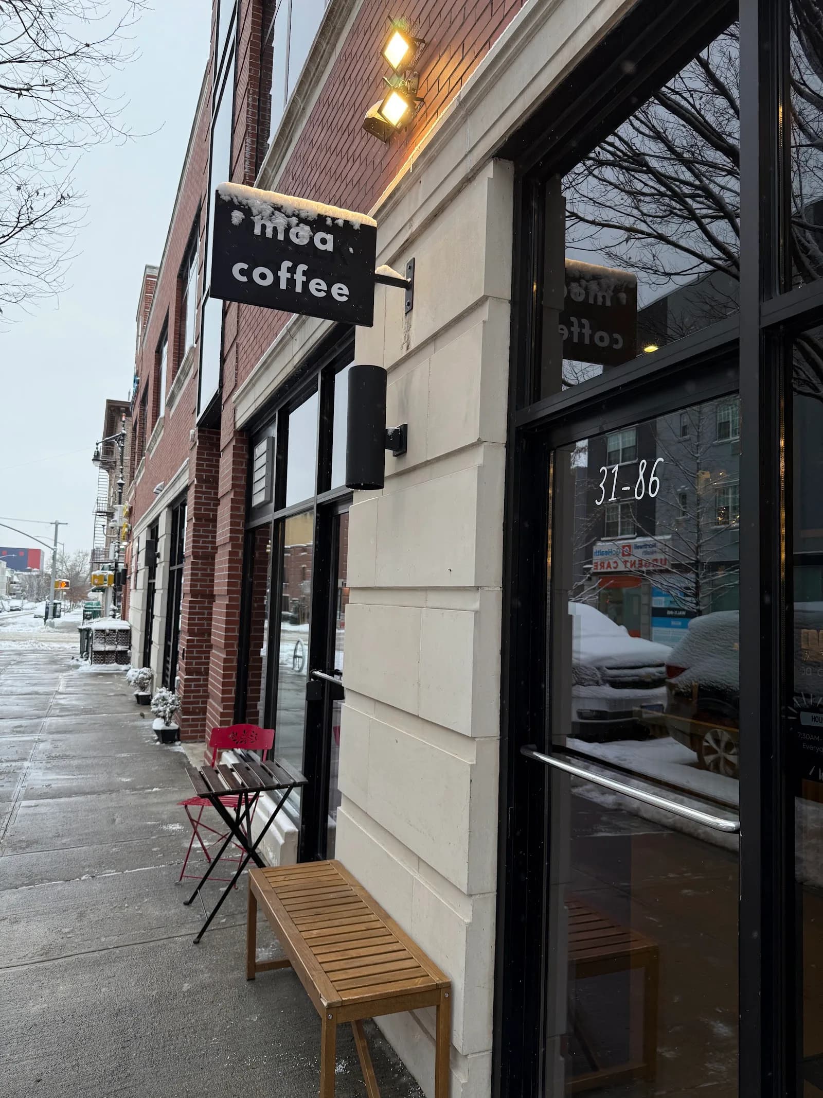 Moa Coffee Astoria in New York City, specialty coffee cafe