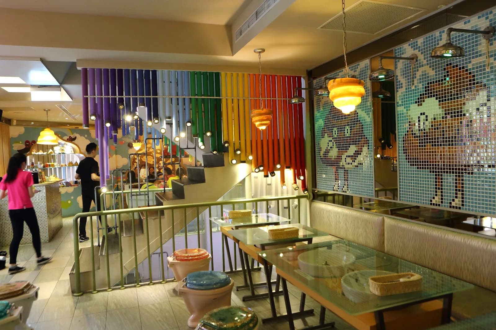 Modern Toilet Restaurant in Taipei, specialty coffee cafe