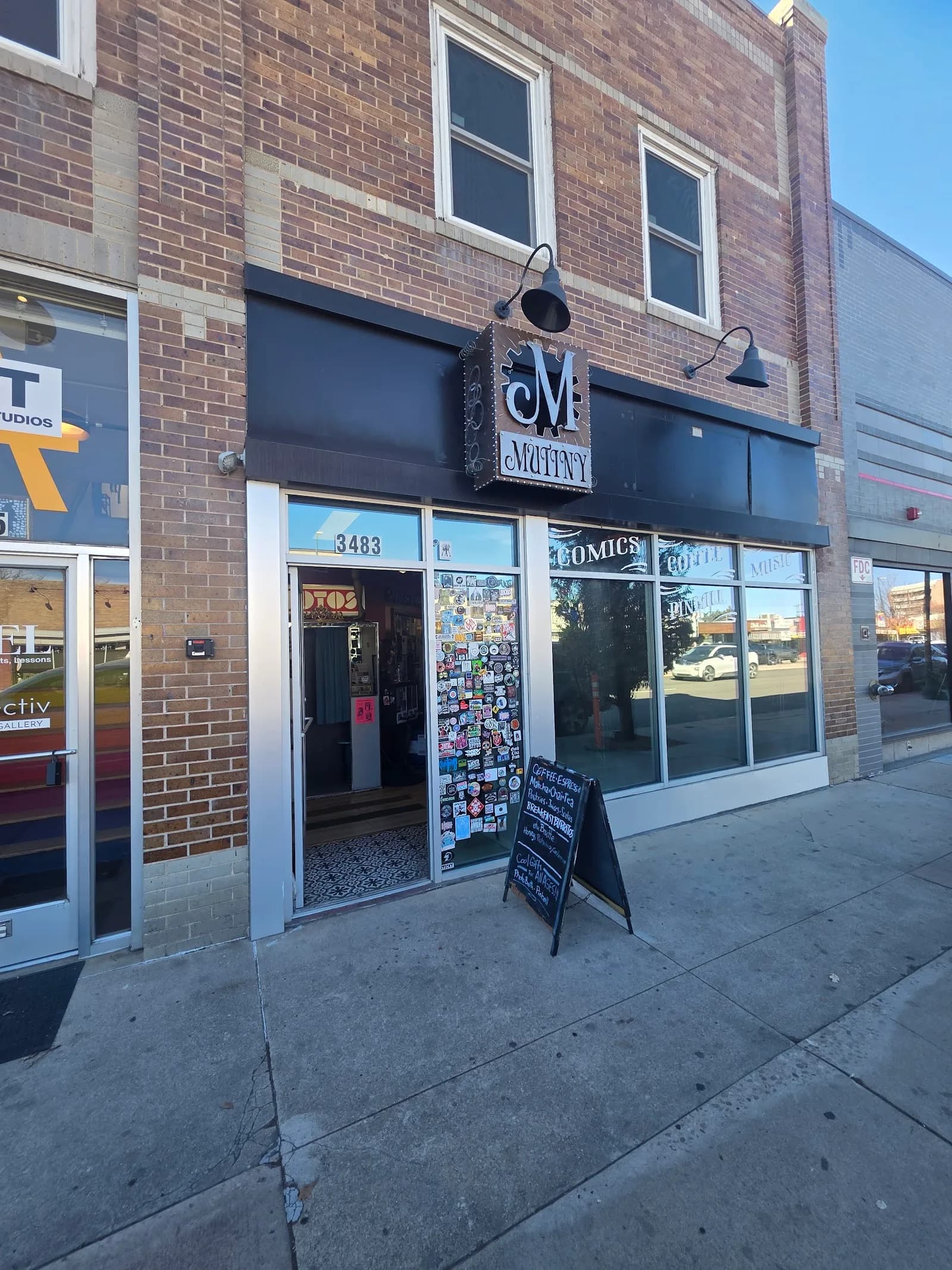 Mutiny Information Cafe in Denver, specialty coffee cafe