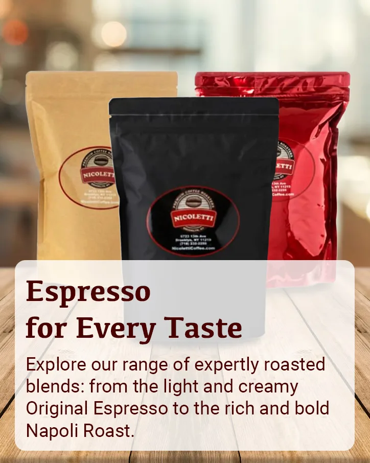 Nicoletti Coffee Roasters in New York City, specialty coffee roaster