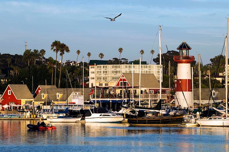 Oceanside Harbor Village in San Diego, specialty coffee cafe