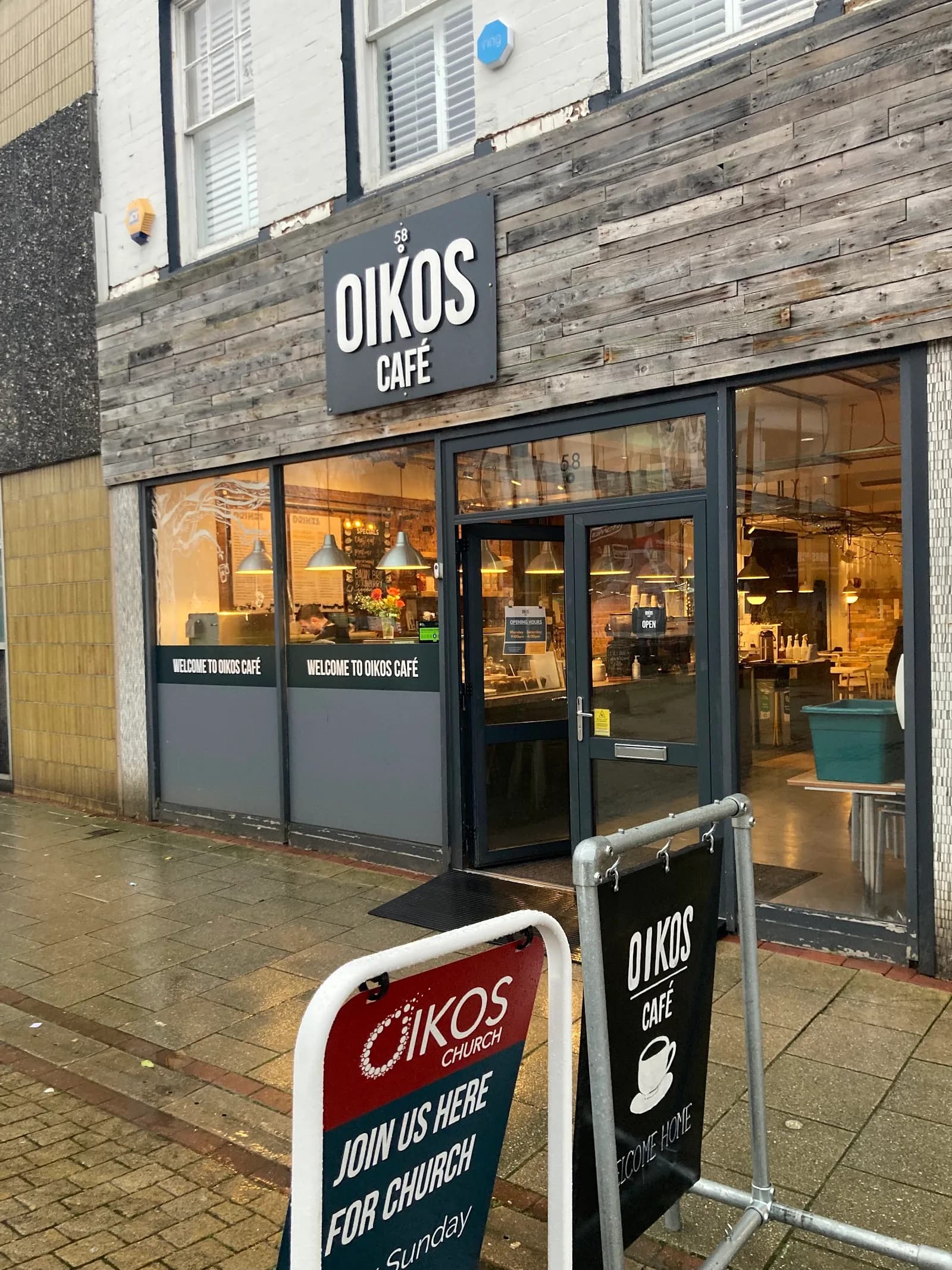 OIKOS Café in Birmingham, specialty coffee cafe