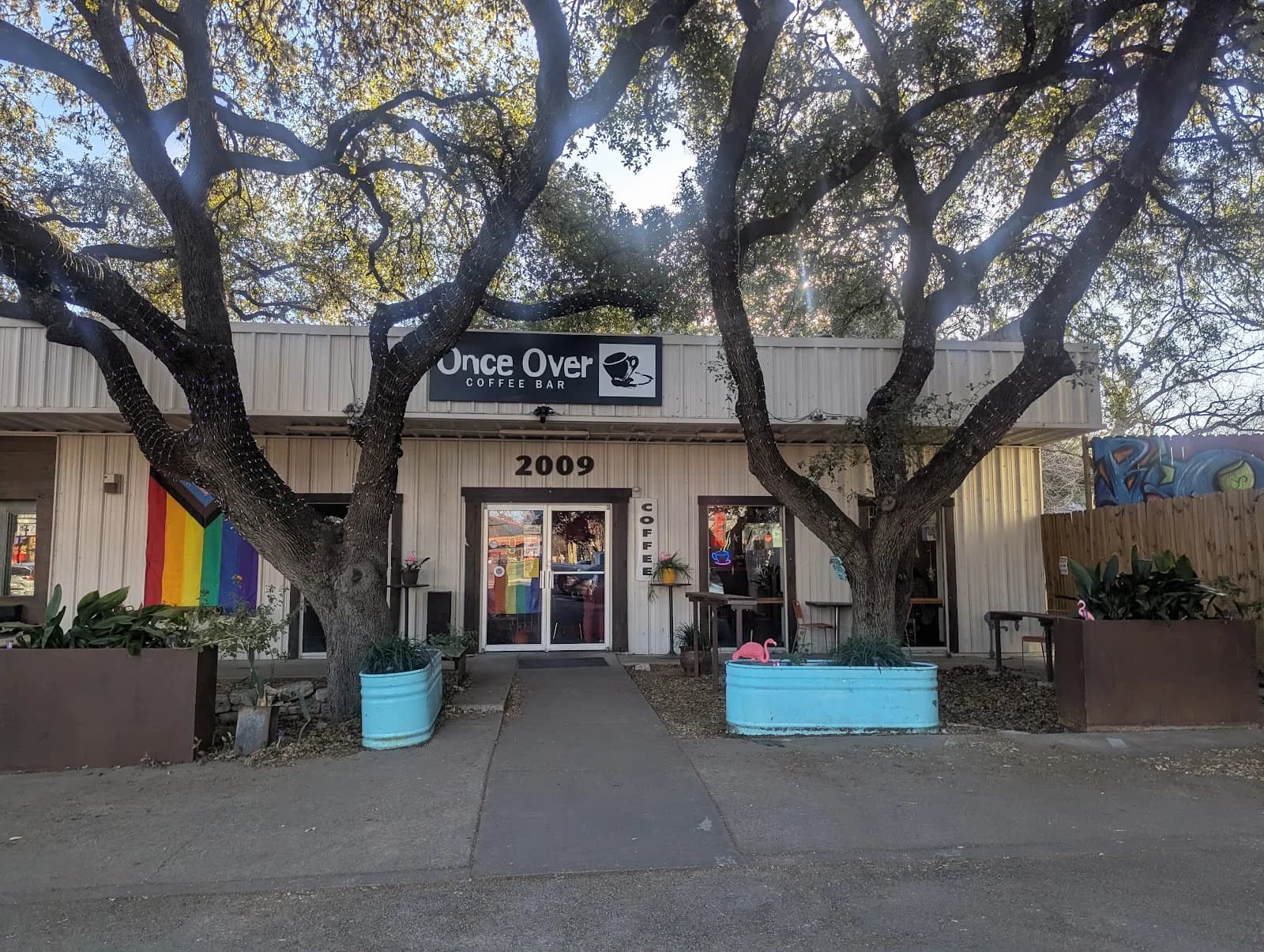 Once Over Coffee Bar in Austin, specialty coffee cafe
