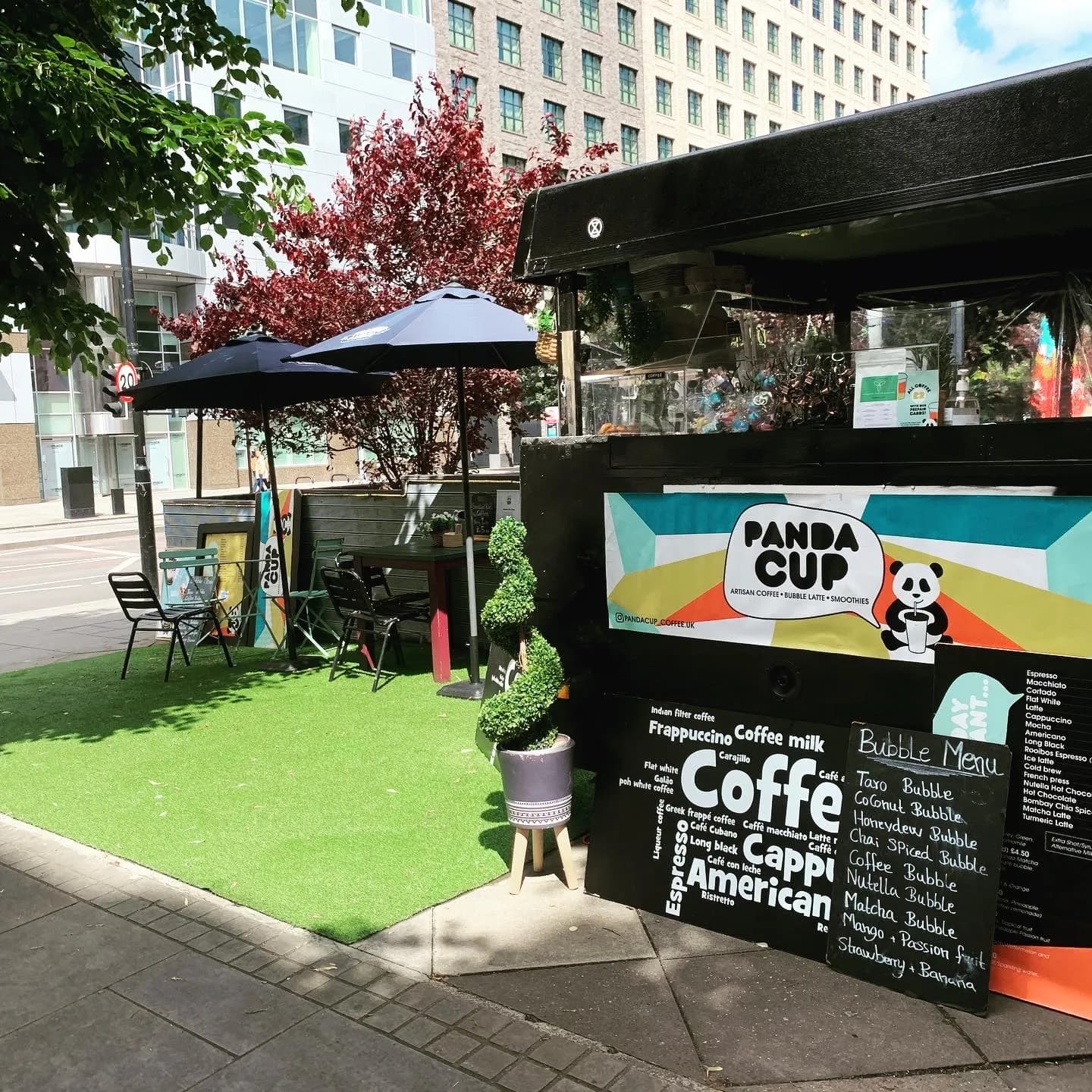 Panda Cup in London, specialty coffee cafe