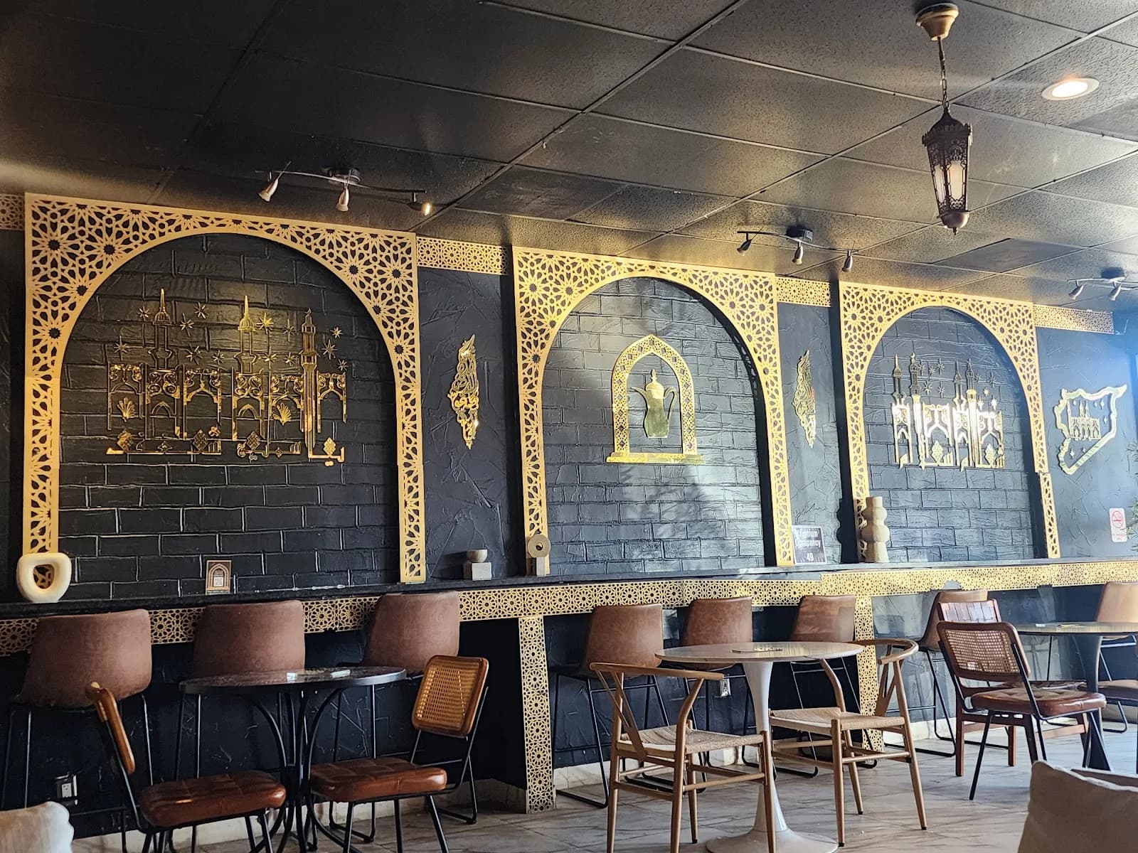 Peace Middle East cafe in Dallas, specialty coffee cafe
