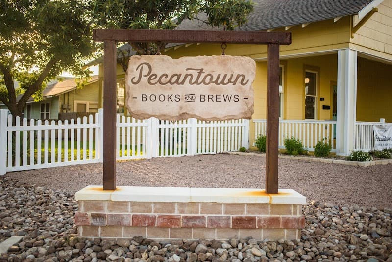 Pecantown Books & Brews in Seguin, specialty coffee cafe