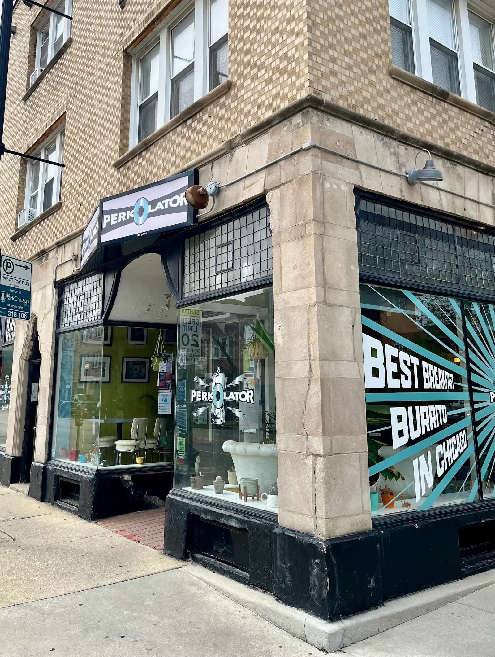 Perkolator in Chicago, specialty coffee cafe