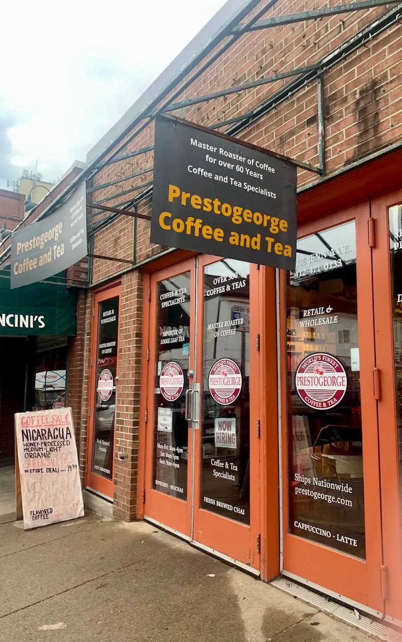 Prestogeorge Coffee & Tea in Pittsburgh, specialty coffee roaster