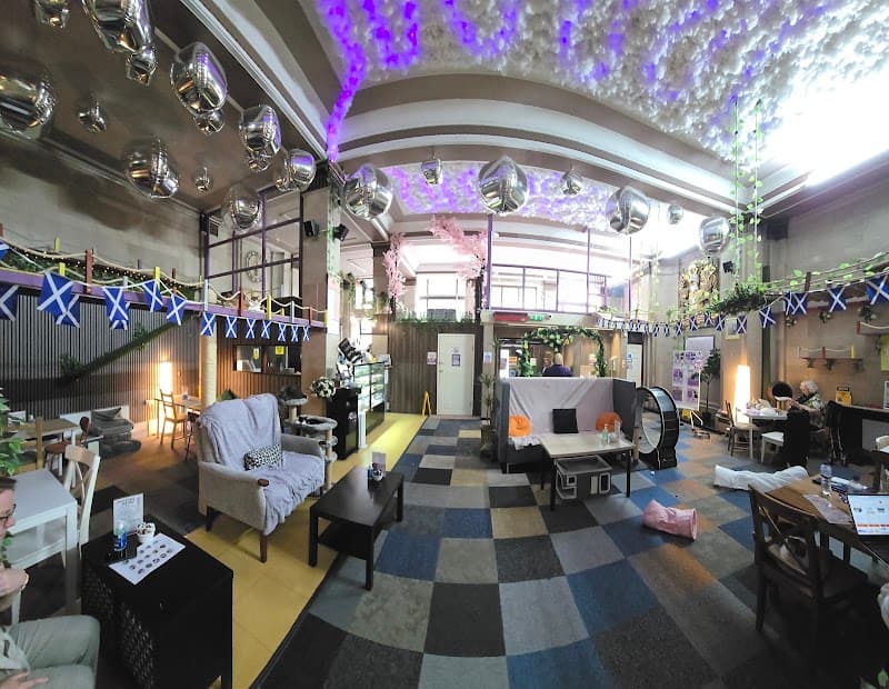 Purrple Cat Cafe in Glasgow, specialty coffee cafe