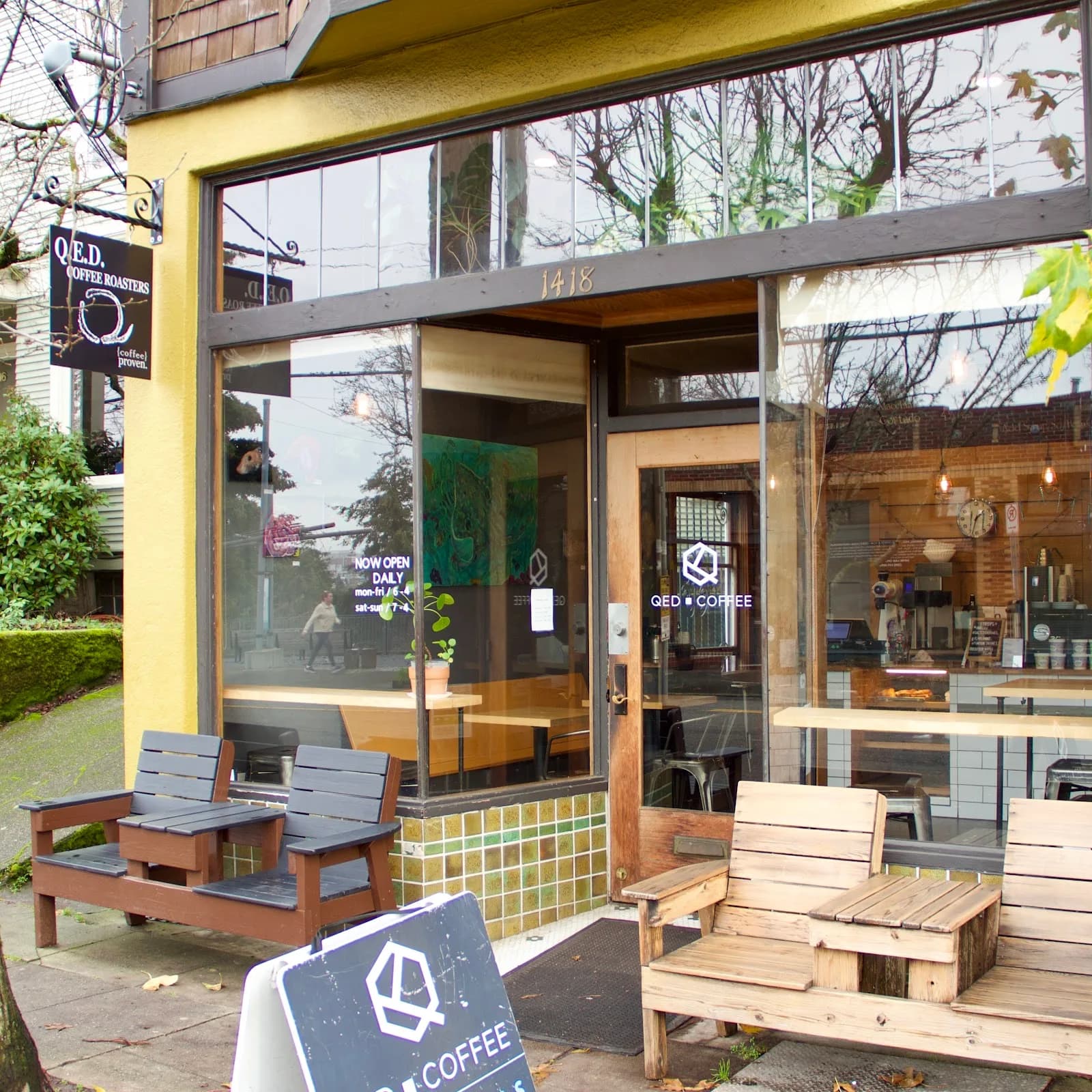 QED Coffee in Seattle, specialty coffee cafe