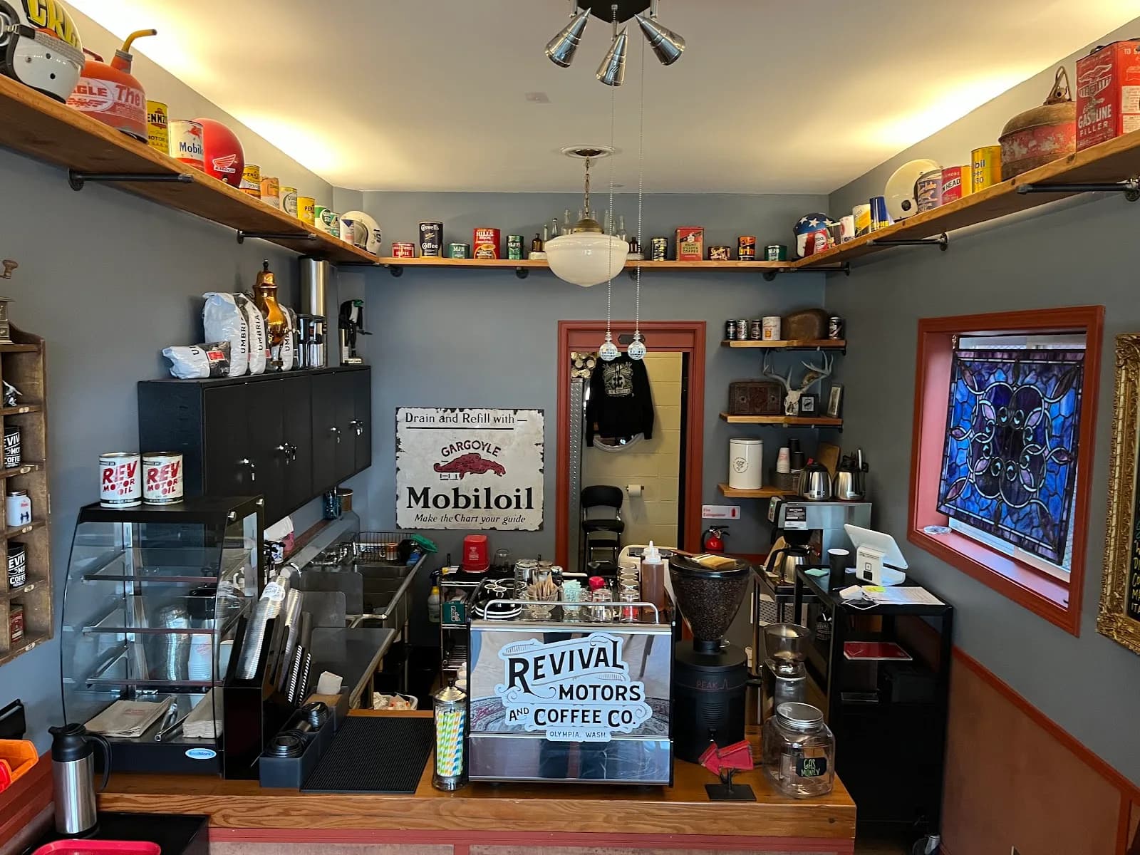 RevMo Choppers and Coffee in Olympia, specialty coffee cafe