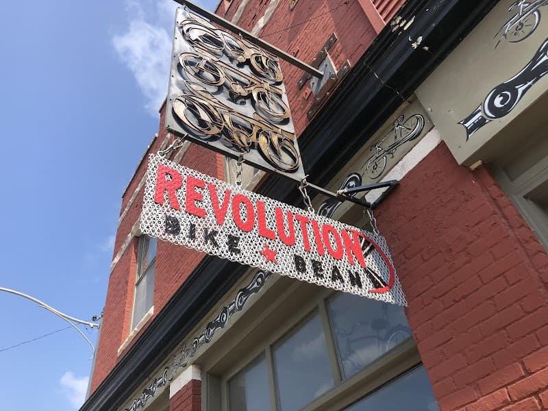 Revolution Bike & Bean in Bloomington, specialty coffee cafe