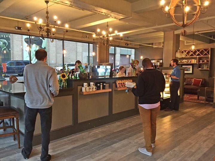 Rhino Coffee Downtown in Shreveport, specialty coffee cafe