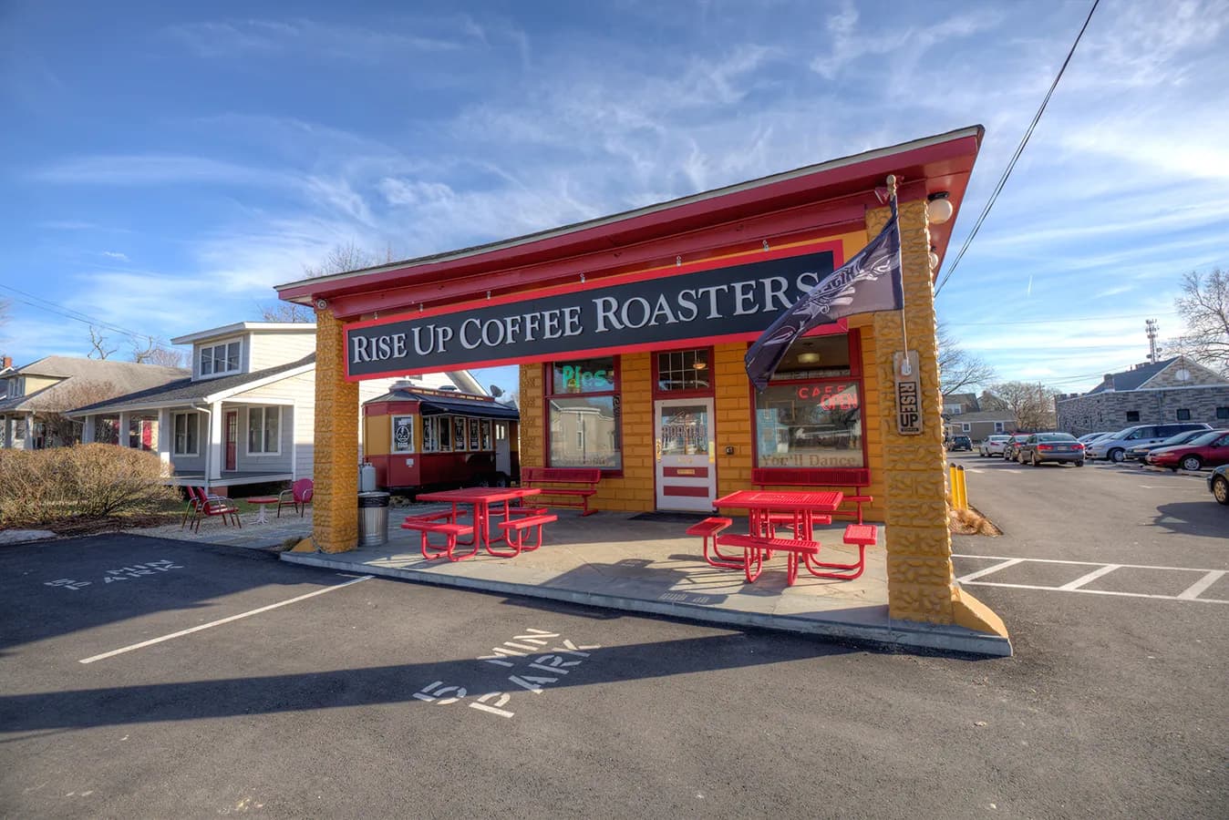 Rise Up Coffee Roasters in Easton, specialty coffee cafe