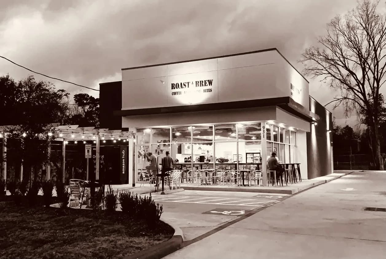 Roast & Brew in Houston, specialty coffee cafe