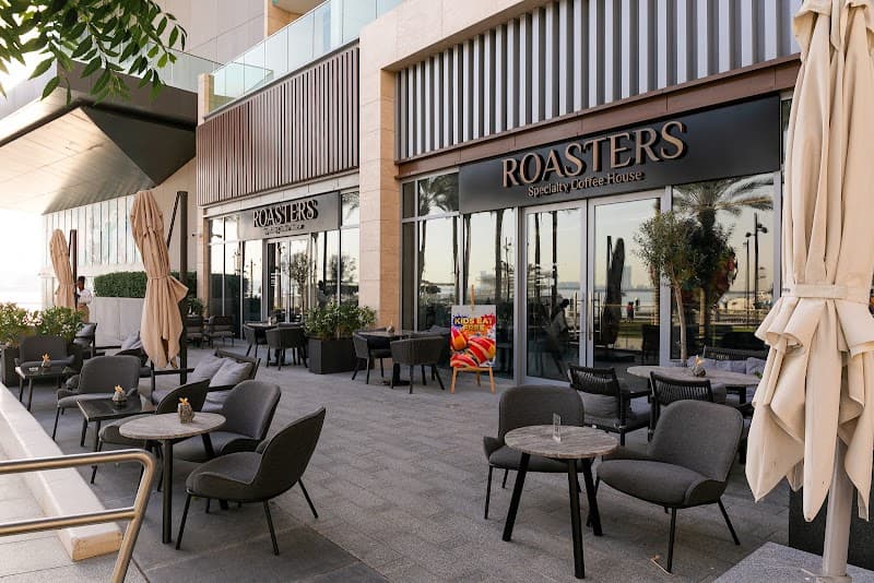 Roasters Specialty Coffee House Creek Harbour in Dubai, specialty coffee cafe