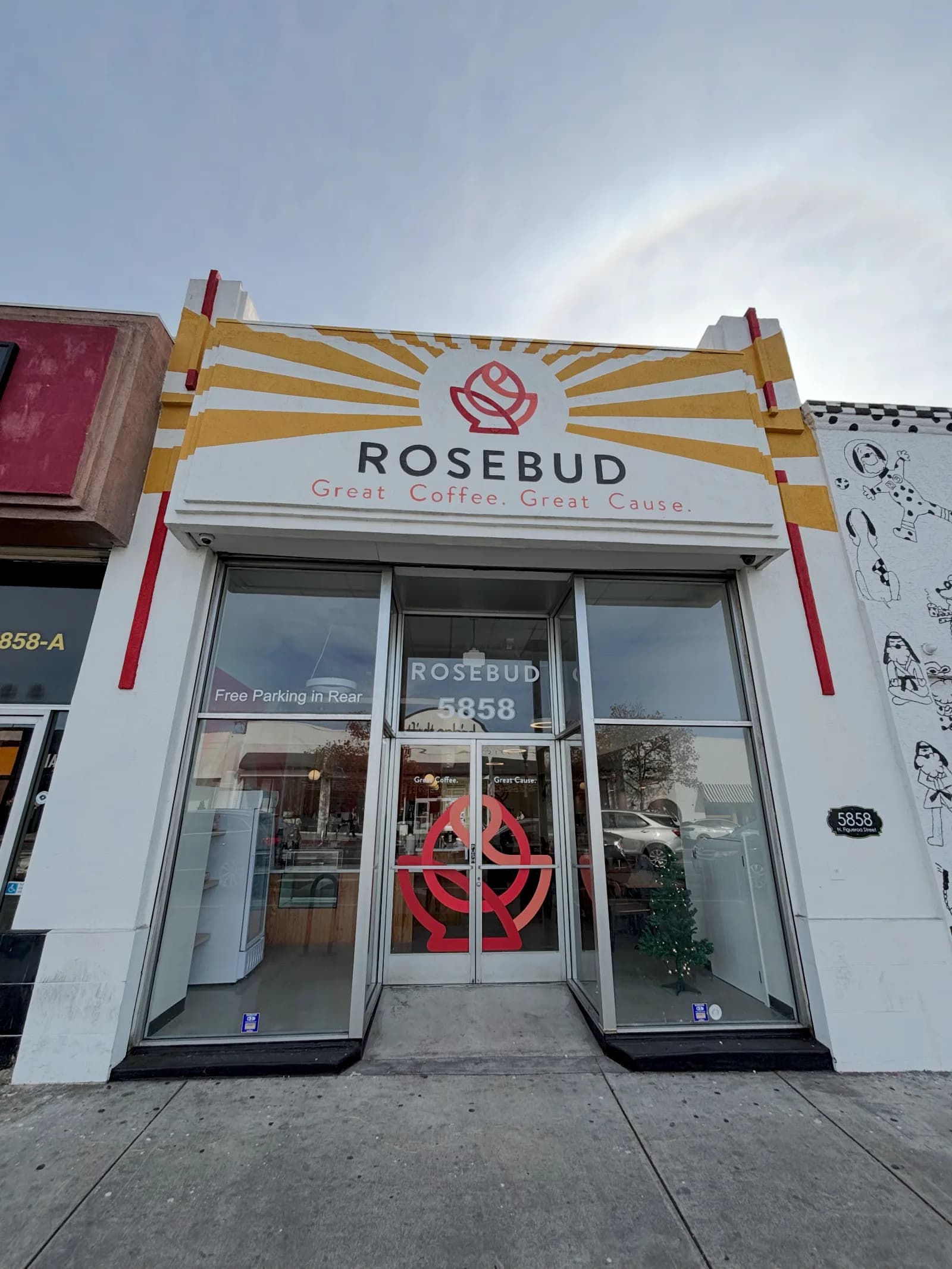 Rosebud Coffee in Los Angeles, specialty coffee cafe