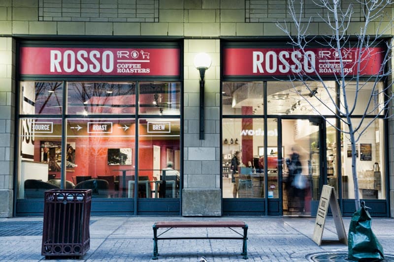 Rosso Coffee Roasters - Stephen Ave in Calgary, specialty coffee roaster