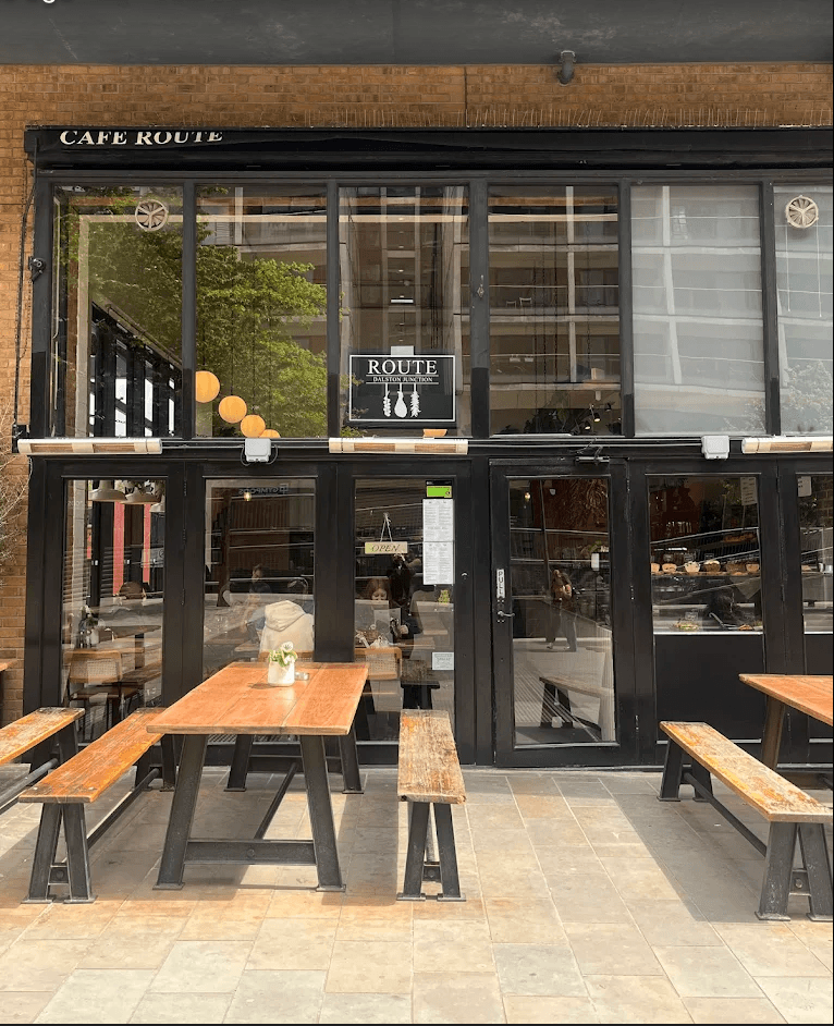 Route Dalston in London, specialty coffee cafe