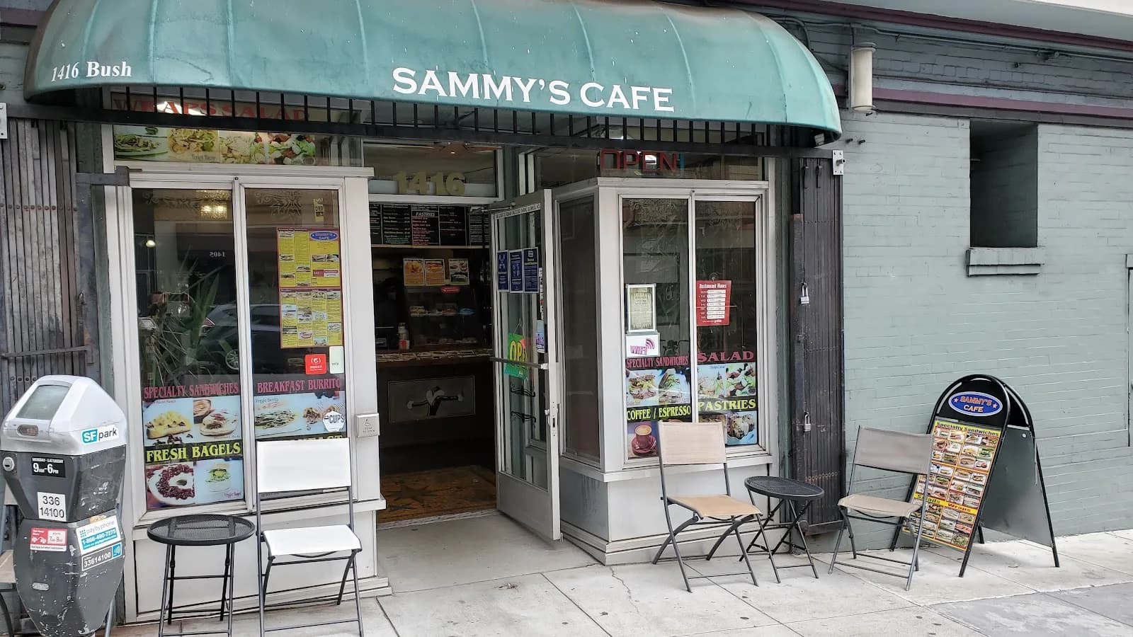 Sammy's Cafe in San Francisco, specialty coffee cafe