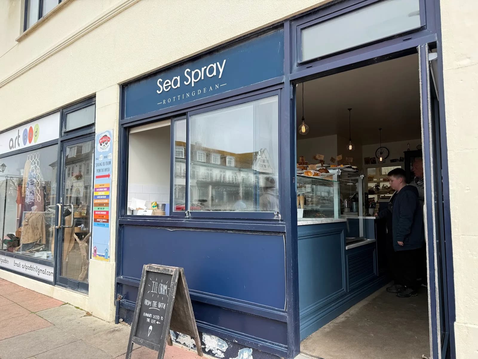 Sea Spray Cafe in Brighton and Hove, specialty coffee cafe