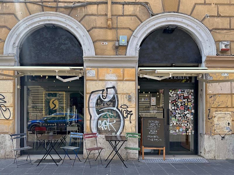 Sensorio Coffee Lab in Rome, specialty coffee cafe