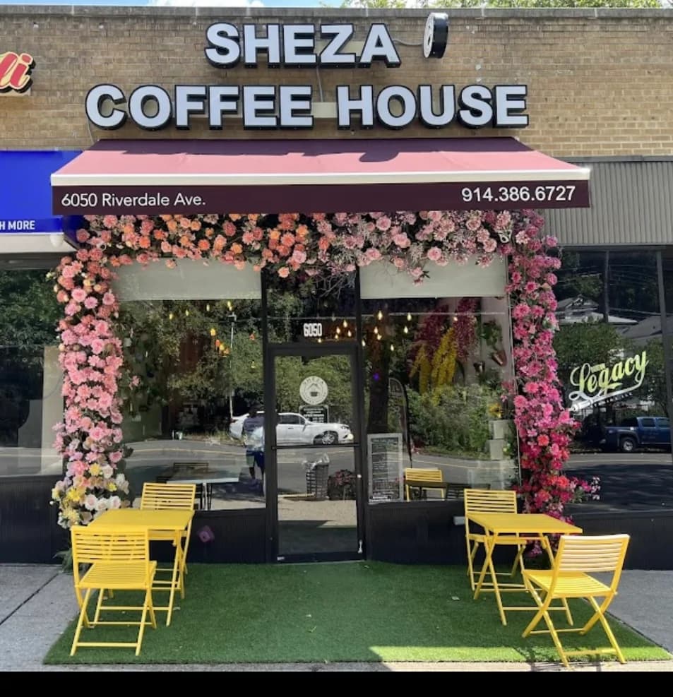 Sheza Coffee House in New York City, specialty coffee cafe
