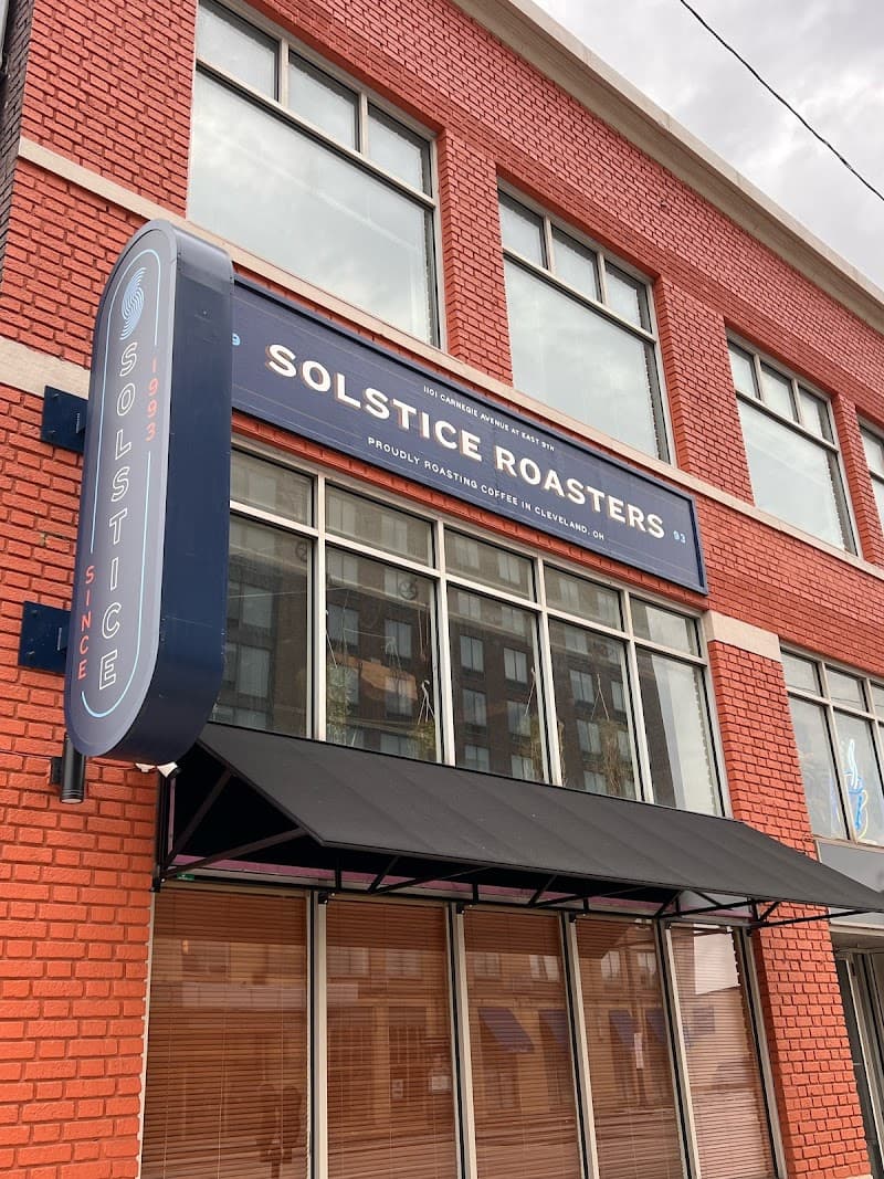 Solstice Roasters Cafe in Cleveland, specialty coffee roaster