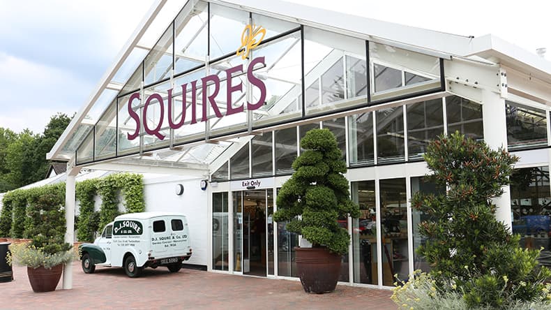 Squire's Garden Centre in Woking, specialty coffee cafe