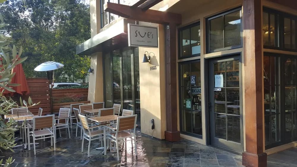 Sue's Gallery Cafe in San Jose, specialty coffee cafe