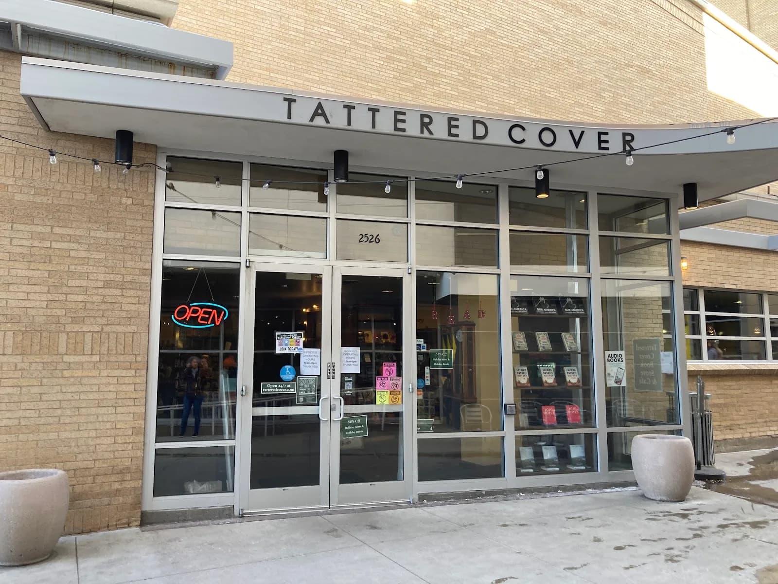 Tattered Cover Book Store & Café Colfax in Denver, specialty coffee cafe