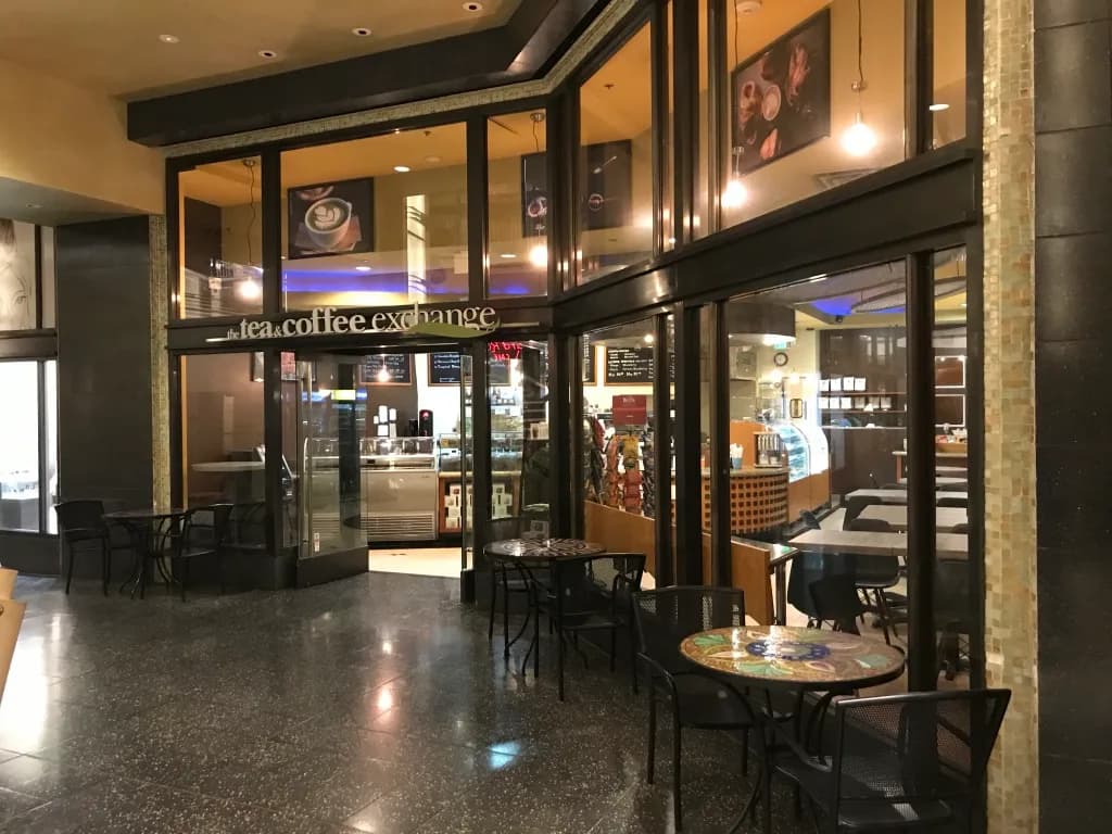 Tea & Coffee Exchange in Los Angeles, specialty coffee cafe