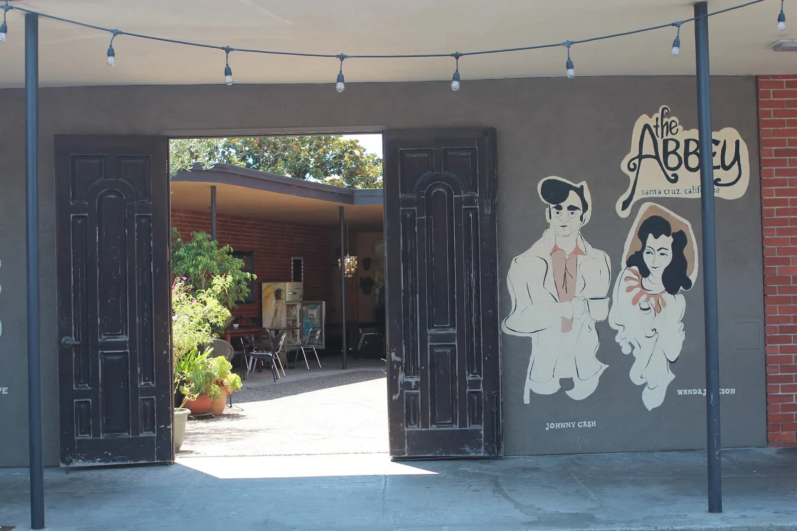 The Abbey Coffee Lounge in Santa Cruz, specialty coffee cafe